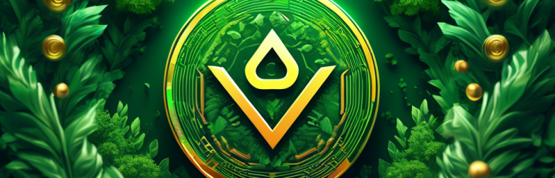 Create a futuristic digital artwork of a thriving cryptocurrency symbol, surrounded by lush, green growth patterns, symbolizing prosperity and advancement. The background should be a blend of technology and nature, highlighting the rapid growth of the cryptocurrency in 2023. Include subtle visual elements that signify innovation and financial success.