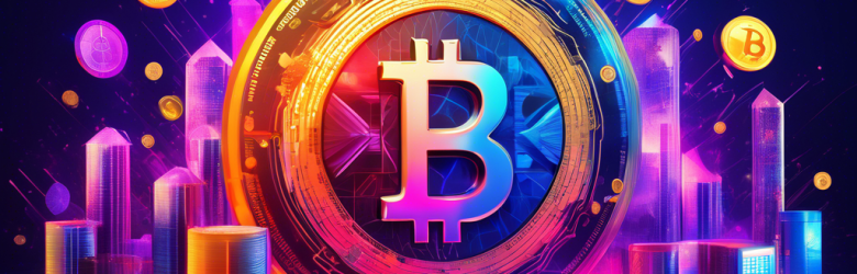 Create a vibrant digital art piece depicting the top 10 cryptocurrencies to watch in 2022. Include popular cryptocurrency logos like Bitcoin, Ethereum, Binance Coin, Cardano, Solana, Ripple, Polkadot, Dogecoin, Terra, and Avalanche in a futuristic setting. Highlight elements of financial growth, technology, and innovation with a modern, sleek aesthetic.