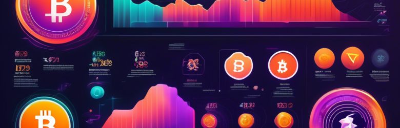 An infographic showcasing the top cryptocurrencies to invest in for 2022, featuring visually stunning, futuristic coin designs, market trend graphs, and expert insights in an eye-catching layout.